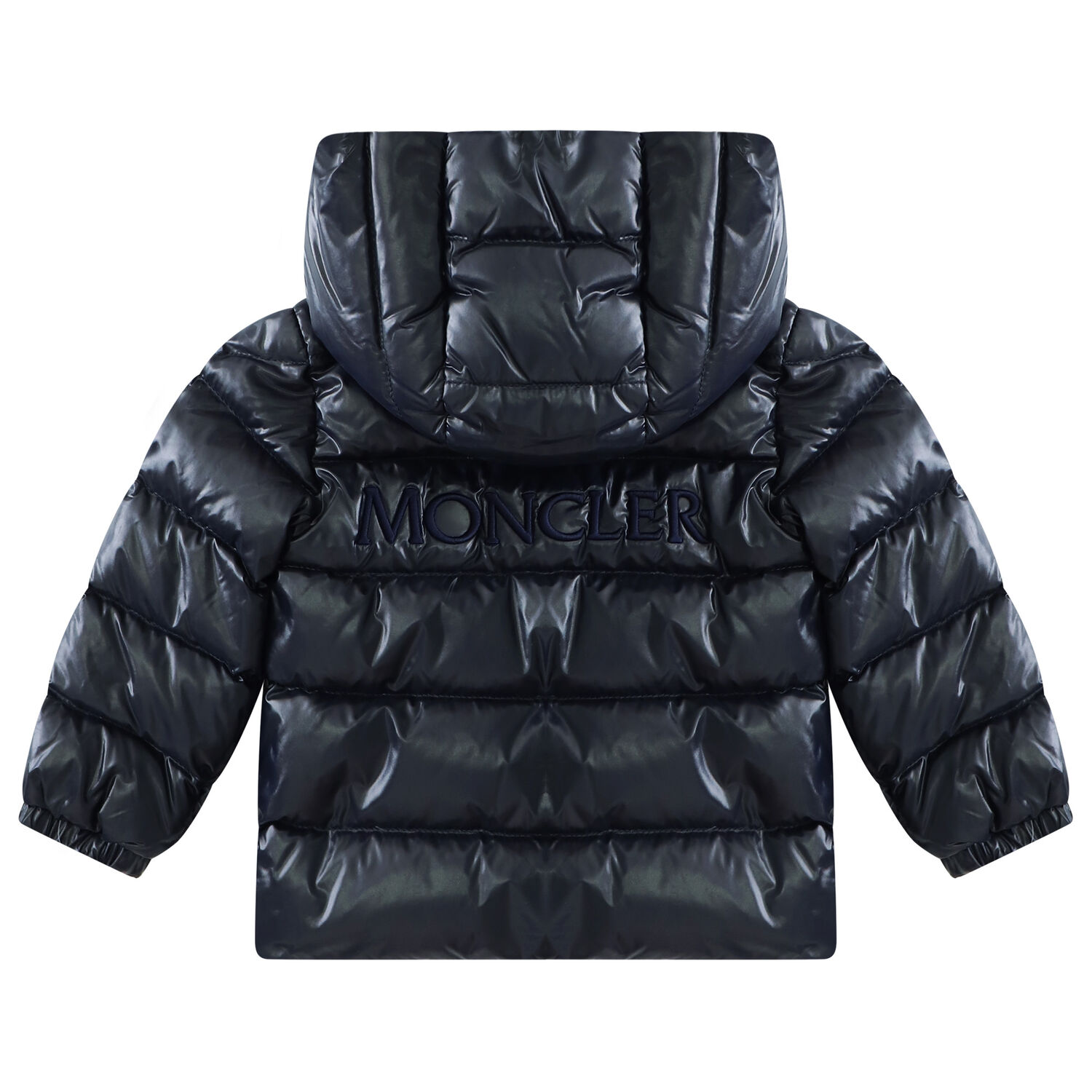 Navy Blue Logo Puffer Jacket, 1, hi-res